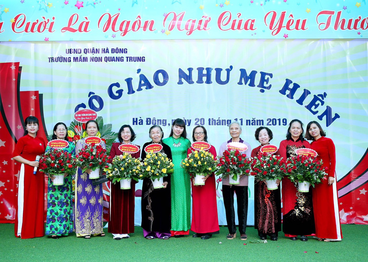 Trường Mầm Non Quang Trung vui mừng tổ chức kỷ niệm ngày hiến chương nhà giáo Việt Nam 20/11