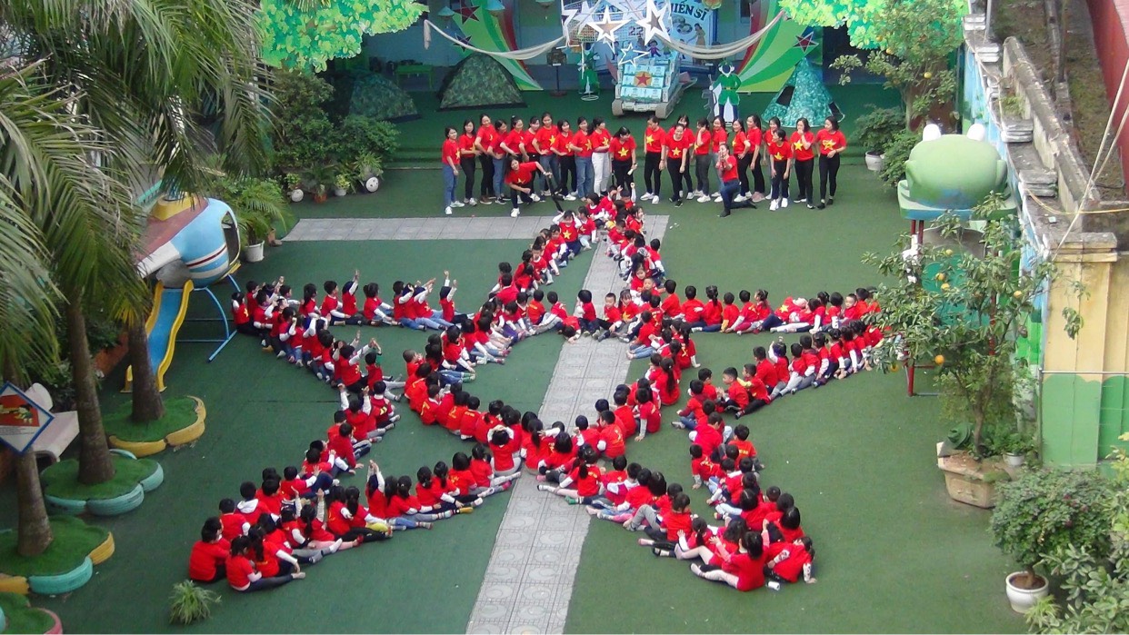 Trường mầm non Quang Trung tổ chức chương trình "Bé tập làm chiến sĩ"